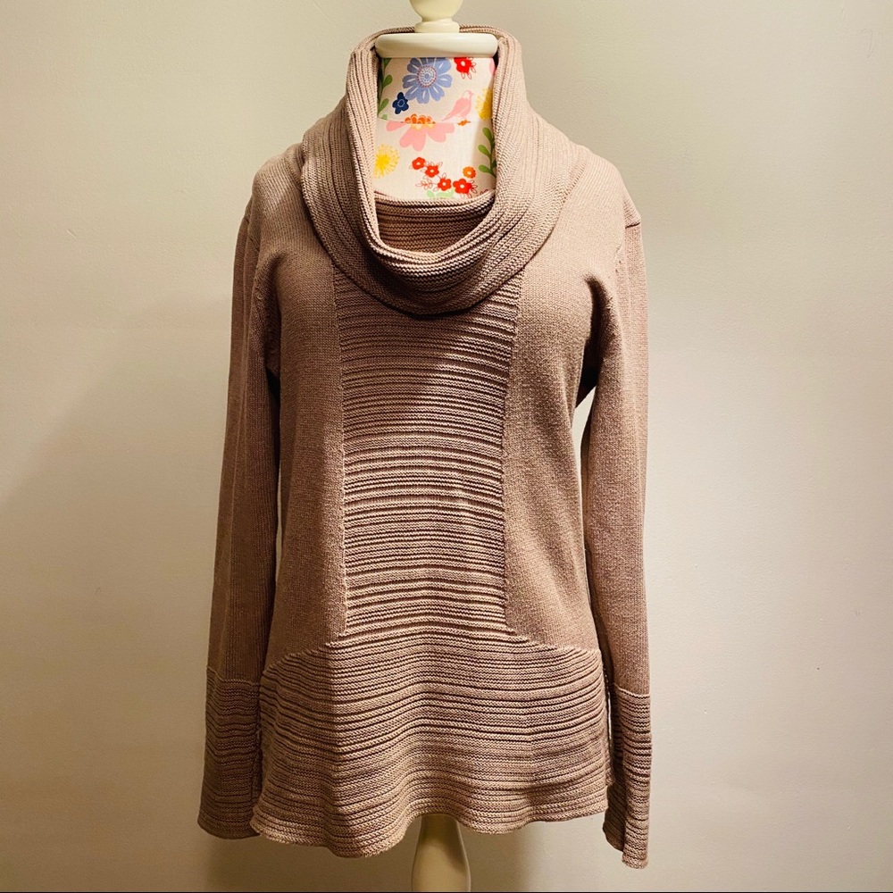 Calvin Klein Cotton Blend Cowl Neck Sweater